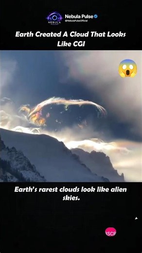 Earth Created A Cloud That Looks Like CGI 😱☁️ #space #shortsfeed #shorts #viral #viralshorts