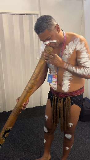 History in the making! Garrwa and Butchulla man Fred Leone will be the first yidaki (or didgeridoo) player to take to the Eurovision stage 🙌 Fred will accompany Electric Fields Music when they perform 'One Milkali (One Blood)' 🎵 📺 Eurovision Song Contest | 8th-12th May on SBS and SBS On Demand | SBS Australia