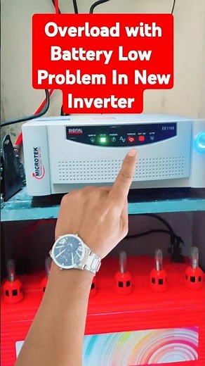 Overload problem in new inverter || Overload + Battery Low Problem In Microtek Inverter #microtek