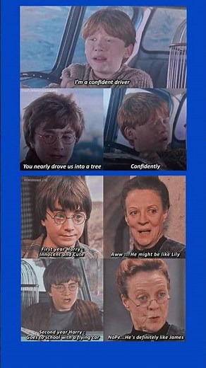 Harry Potter Funny Flying Car Scene 😂 | Ron Weasley Confident Driver | Hogwarts Edit #harrypotter