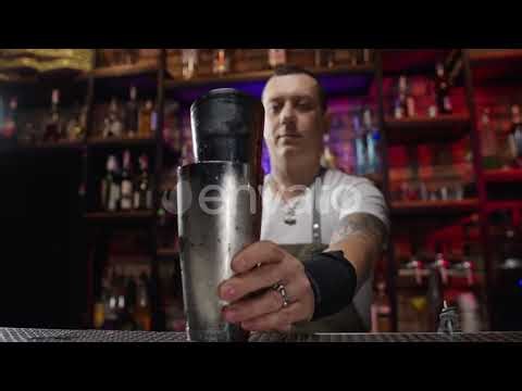 Professional Bartender Skills | Preparing Cocktails Like a Pro in 4K