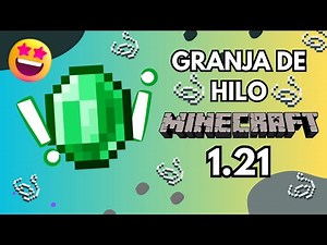 COMO HACER una GRANJA AUTOMÁTICA DE HILO para MINECRAFT 1.21 y tener MUCHAS ESMERALDAS