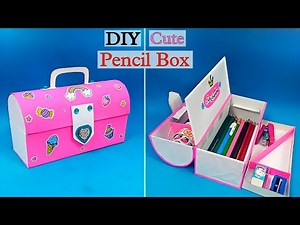 How To Make Pencil Box | How To Make Paper Pencil Box | DIY Pencil Case | School Craft Ideas Easy💡