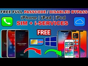 FREE Passcode Bypass With Sim | Unlock Passcode/Disabled iPhone/iPad iOS 12.5.6/13.7/14.8.1 | Checkra1n Jailbreak Supported Devices