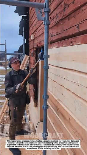 Traditional Timber Wall Restoration With Precision Wood Cladding Installation