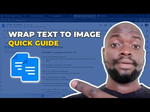 How to wrap text to an Image in Google Doc