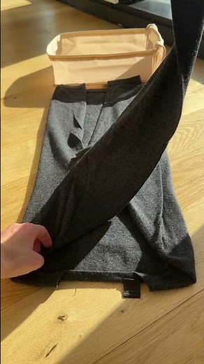 Packing hack | How to fold sweaters into your packing cube