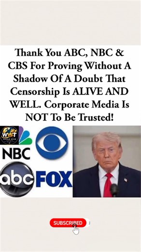 ABC, NBC & CBS Under Fire After Censorship Claims Spark Heated Debate #shorts