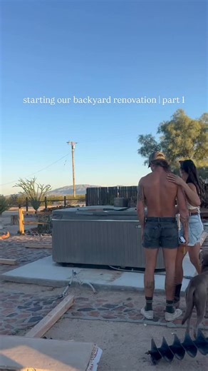 25K views · 13 reactions | Starting our backyard renovation with a hot tub makeover thanks to my friends over @tanzitestonedecks using their Appalachian Stone Deck collection. Scratch, burn and fade resistant - perfect for the desert and perfect for around the hot tub. You can get 50% off your sample box today using my code RACHEL50 懶 Full installation process is over on my YouTube channel. #TanziteStoneDecks #OutdoorLiving #DeckingRevolution #ad | Rachel Metz | Facebook
