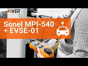 Testing vehicle charging stations using the Sonel MPI-540 meter with EVSE-01 adapter [📄 subtitles]