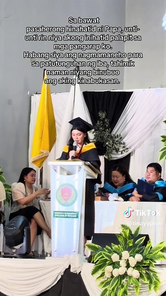 Chay (@tinayypiee)’s video of graduation speech