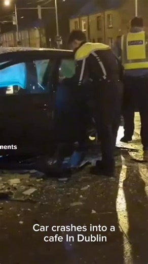 A car crashed into Guud Day cafe last night in Smithfield. This is the second car crash into a building in recent weeks. Video by @dublin_moments_be_like #dublin | Alternative Dublin City