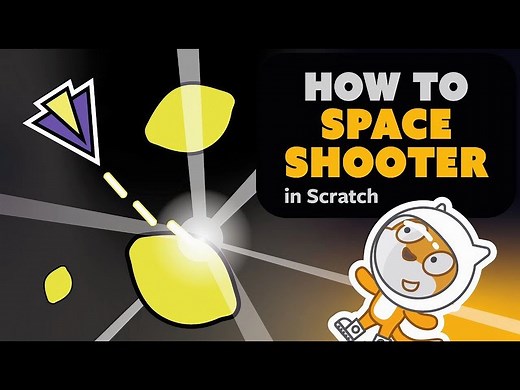 【griffpatch】太空射击游戏🚀Part1 移动和射击：Scratch Tutorial