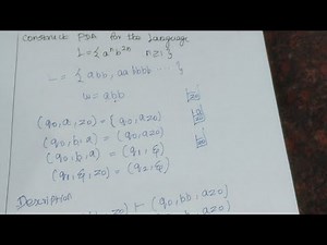 Part -2 |Push Down Automata | PDA | CS3452 |TOC in tamil | Theory of Computation