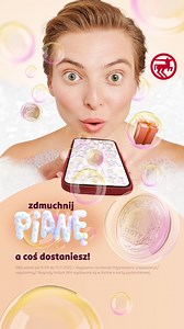 Dołącz do naszej zabawy w aplikacji Rossmann PL! 🤩 Codziennie zdmuchuj pianę i odkrywaj niespodzianki! 🫧 Do zdobycia złotówki, a w puli jest ich aż 4 000 000! Nagroda gwarantowana, czyli dostęp do TV online Pilot WP i… Nagroda główna: 3x artystyczny mural Kamili Lipki w Twojej łazience oraz zestaw kosmetyków! 🎉 To jak? Zdmuchujesz pianę? 😉 | Rossmann Polska