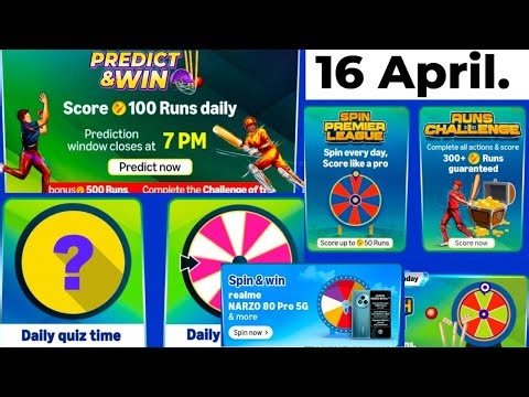 Amazon predict & win Quiz Answer Today Amazon IPL Daily Quiz Runs Guaranteed Quiz Big Match Quiz Ans