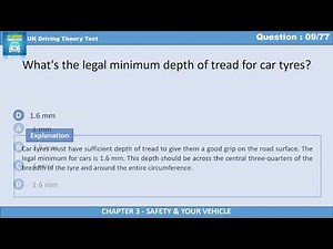 What’s the Legal Minimum Tread Depth for Car Tyres? | UK Driving Theory Test