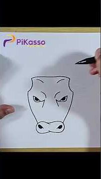 How to Draw a Bull Face Easy in Less Than One Minutes