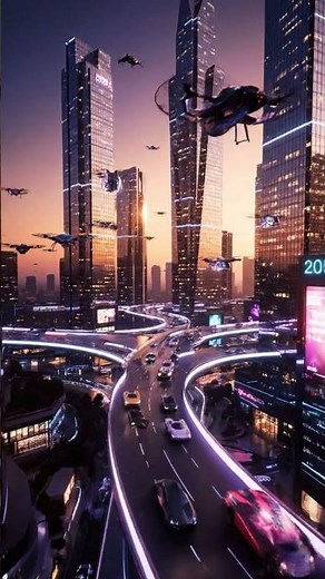 Flying Cars of 2050 🚗✨ | Sky Lanes Above Future Cities | Next-Gen Transport!