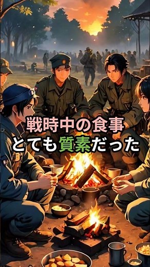 白いご飯は贅沢？戦時中の食事。#戦時中 #戦時食 #兵隊の生活 #歴史ショート #雑学 #豆知識 #日本史 #戦時中の暮らし #昭和ネタ #給食の歴史 #食の歴史 #ゆとり世代知らない #歴史教育