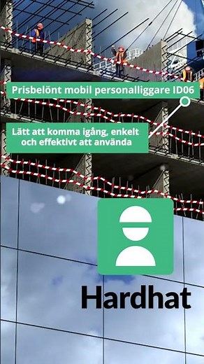 Hardhat ID06 är en prisbelönt mobil personalliggare