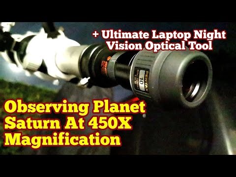 Observing Planet Saturn Near Edge On Rings, Skywatcher ED120 Apochromatic Refractor Telescope