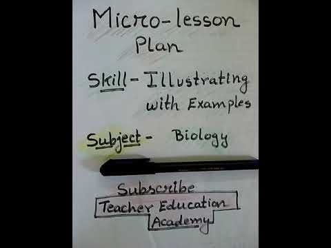Micro-lesson Plan | illustrating with Examples | Biology | B.Ed. | B.El.Ed.