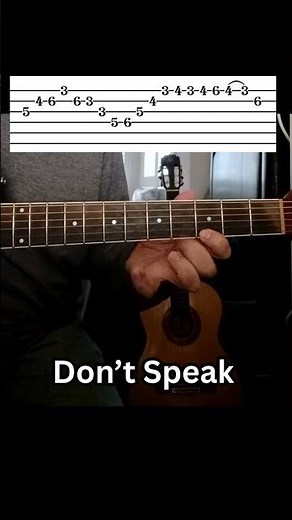 Don't Speak Guitar Lesson