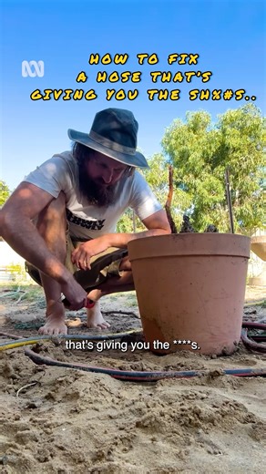 @the_gardenyak 's step-by-step guide on how to fix your hose! #GardeningAustralia | Gardening Australia