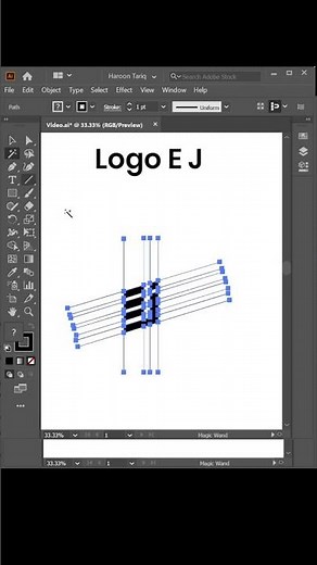 A modern minimalist logo featuring the letters ‘EJ’ creatively merged in a premium style.