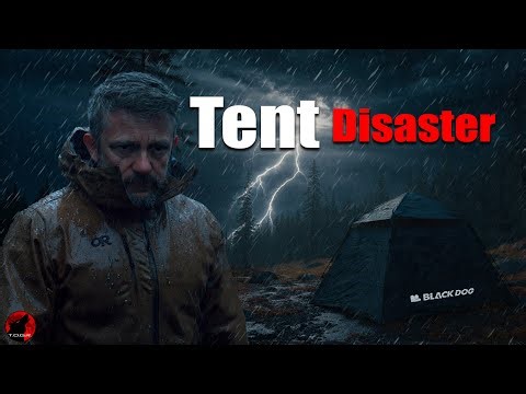 ⛈️ A Powerful Storm Strikes - Rain Camping in a 3 Second Tent Was a Mistake