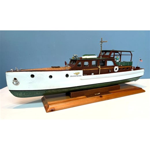 Model Yacht Vintage Wooden Custom Made Cabin Cruiser Model Wooden Model Boat 21” Long - Etsy