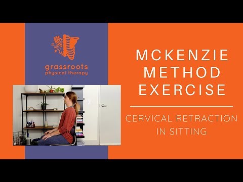 McKenzie Method Exercise - Cervical Retraction in Sitting