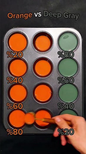 Orange vs Deep Gray | Light vs Shadow Experiment 🌅⚙️