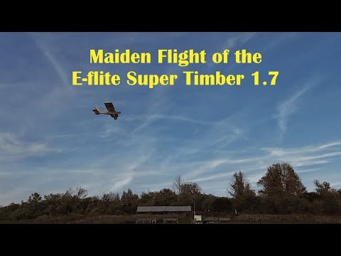 It was a beautiful evening flying the maiden of the E-flite Super Timber 1.7m