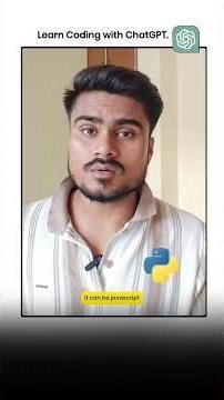 Learn Coding using ChatGPT 🧑‍💻 ...... #shorts #python #chatgpt #coding #programming