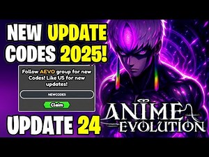*NEW* ALL WORKING UPDATE 24 CODES FOR ANIME EVOLUTION IN 2025! ROBLOX ANIME EVOLUTION CODES