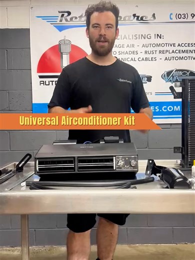 Our Universal Air Conditioning Package Kit suits most make and model vehicles and is now down from $2069.91 to just $1495. Perfect for classic builds, project cars, trucks or buses that need proper cold air without blowing the budget. Sale ends Feb 28, 2026. Get it sorted before the heat hits. SKU UACPACKAGE #car #airconditioner #cooling #vintageair #classiccar #retrospares