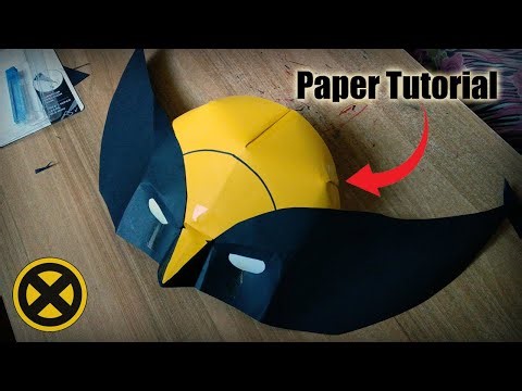 How to make Easy paper wolverine Mask | Step-By-Step Tutorial |