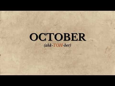 How to Pronounce October (Correctly)