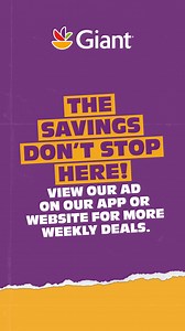 Find this week's best deals online or in our app! | Giant Food