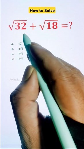 Addition of square root numbers math problem #shorts #maths #addition