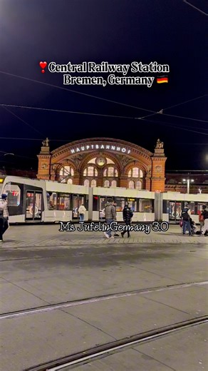 ❣️Central Railway Station in Bremen, Germany 🇩🇪 #Centralstation #hauptbahnhof #bremen #visitbremen #bremenerleben #travel #deutschland #travelwithme #dailyvlog #germanytour #germanytourism #traveldestination #touristdestination #europe #germanytravel #germany #beautifuldestinations #fblifestyle #exploregermany #explore | Ms. Jufel in Germany 3.0