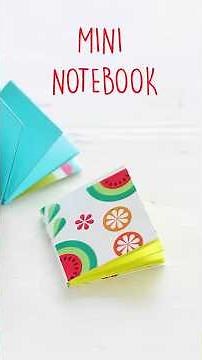 Mini Notebook DIY 📒 | Easy Paper Notebook Craft