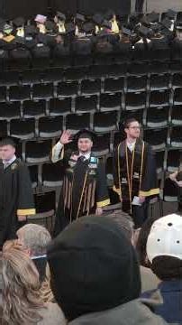 Marvin's graduation entrance