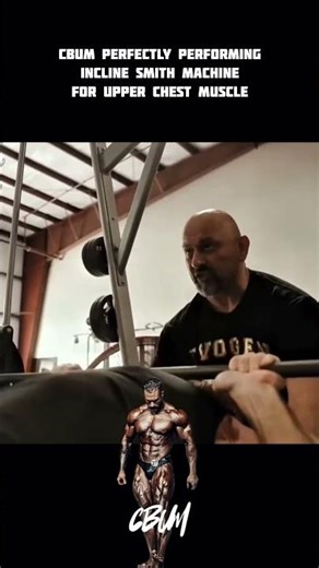 Cbum :- Best way to perform incline smith machine for upper chest muscle #bodybuilding #motivation