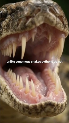 🐍 How a Python Constricts Its Prey | Nature’s Powerful Predator #wildlifeecology