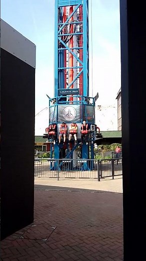 Launch Pad Preview queue line view Pleasure Beach Blackpool