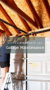 If your garage door is noisy, you may need to give it some love. I walk you through my best tips for giving your door some TLC and keeping it running smoothly. For the full tutorial (and supply list), comment GARAGE. | DIY Playbook