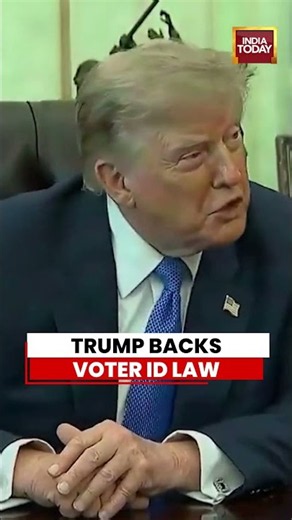 Trump Backs Voter ID Law, Pushes SAVE Act Ahead Of 2026 Midterms #donaldtrump #voterlist